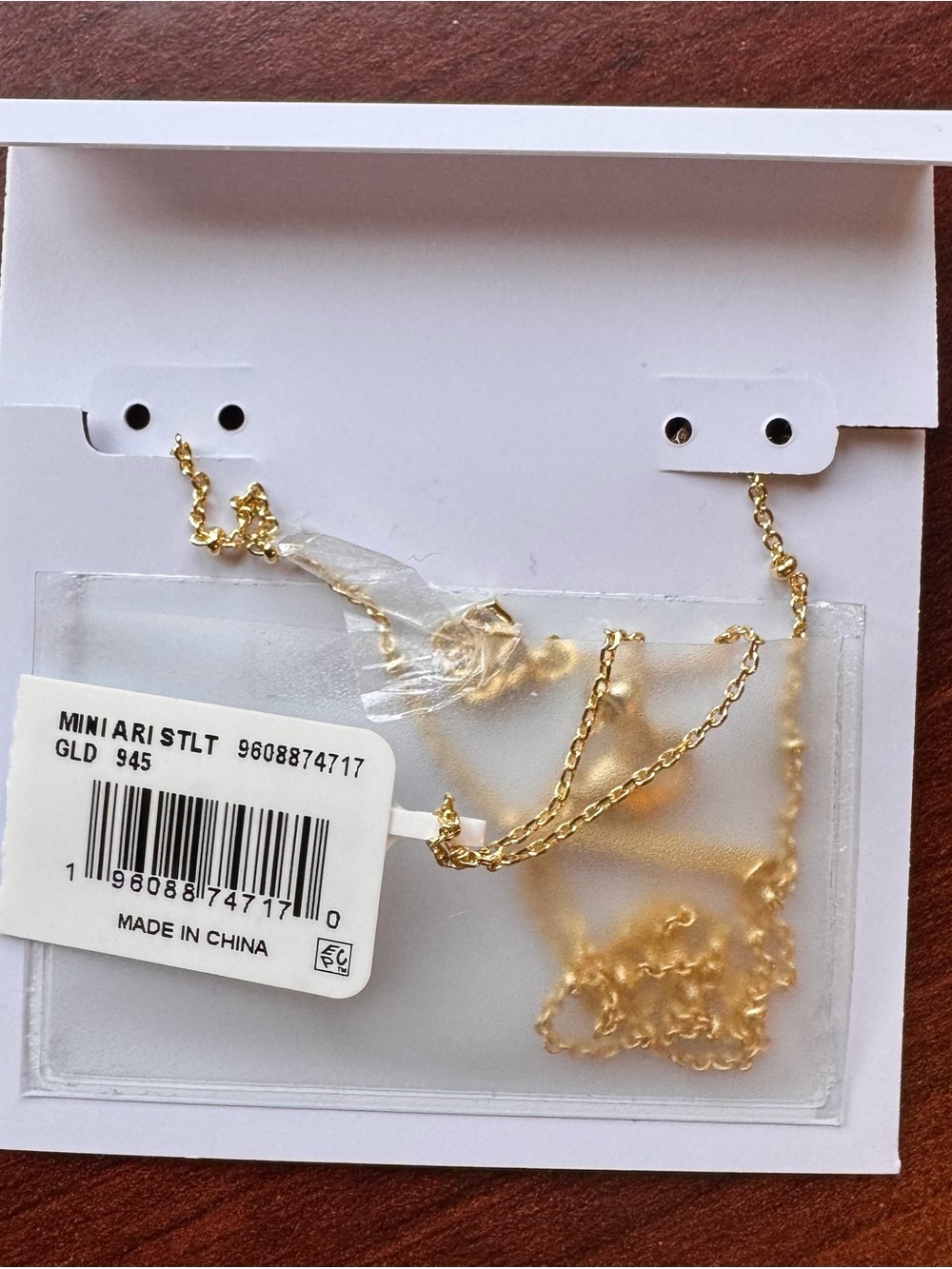 Kendra Scott Mini Ari Heart Gold Necklace. Bubblegum Pink Opal - Picture 2 of 4